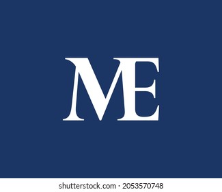 ME-Logo-Design, Vektorgrafik-Vorlage
