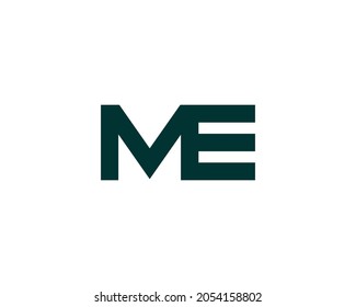 ME logo design vector template