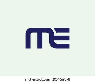 ME logo design vector template