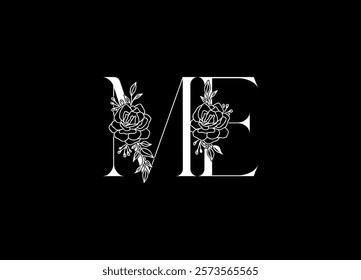 ME logo desing and monogram logo
