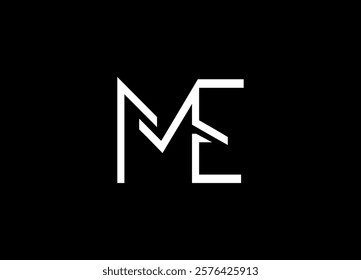 ME logo desing and monogram logo
