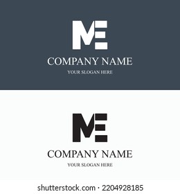 ME logo initial letter luxury royal logo. template symbol. modern golden luxury logo. abstract monogram vector letter mark brand fashion. icon  business monogram boutique font Clothing minimalist.