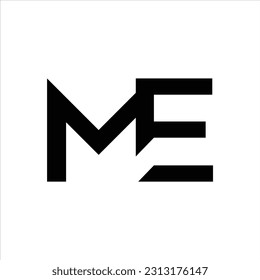 Me logo, Initial modern, Vector, Symbols icon eps.10