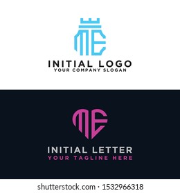ME Logo Set modern graphic design, Inspirational logo design for all companies. -Vectors