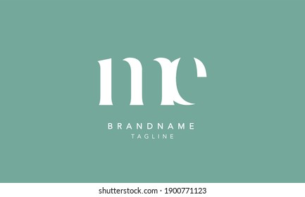 ME Lowercase Letter Initial Icon Logo Design Vektorgrafik