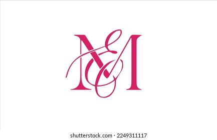 ME monogram logo with letter M and letter e.