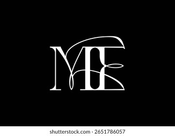 ME monogram logo signature icon