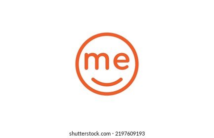 ME Smile Logo simple and clean design