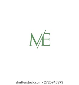Ilusión de Vector de logotipo de línea de tecnología ME