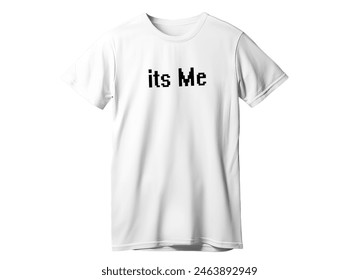 its me T-shirt White open with round neck