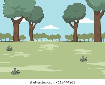 Meadow 1 Vector Background