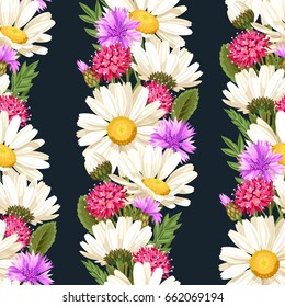 Meadow flowers seamless