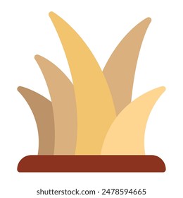 Wiesengras-Symbol für Web, App, Infografik usw