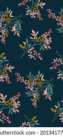 meadow grass leaves herb view vector sketch illustration japanese chinese oriental line art ink seamless