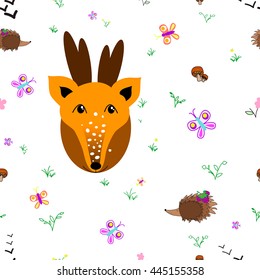 Meadow seamless pattern