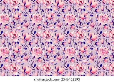 meadow seamless pattern. Plant background for fashion, wallpapers, print. A lot of different flowers on the field. Liberty style millefleurs. Trendy floral design