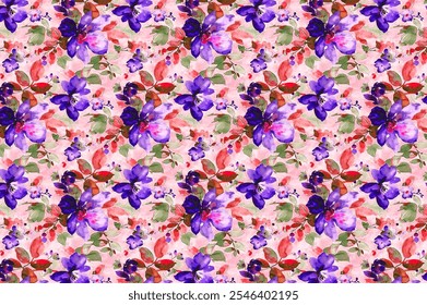 meadow seamless pattern. Plant background for fashion, wallpapers, print. A lot of different flowers on the field. Liberty style millefleurs. Trendy floral design