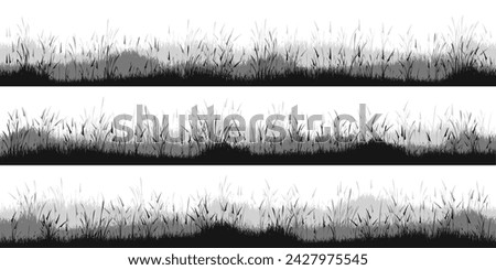 Similar – Image, Stock Photo A meadow plant silhouette in the sunset