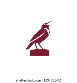 meadowlark bird logo design
