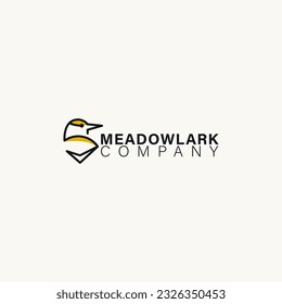 Meadowlark company logo yellow and black