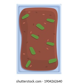 Meal airline food icon. Cartoon of meal airline food vector icon for web design isolated on white background