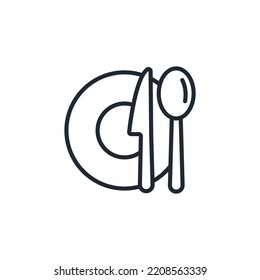 meal breaks icons  symbol vector elements for infographic web
