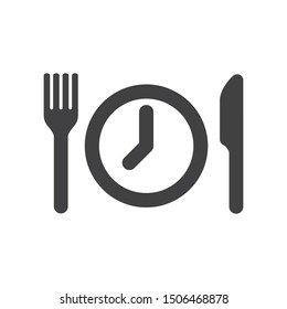 MEAL BREAKS AND ILLUSTRATION ICON CONCEPT