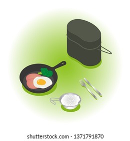 Meal at the campsite