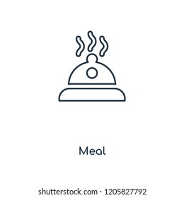 Meal concept line icon. Linear Meal concept outline symbol design. This simple element illustration can be used for web and mobile UI/UX.