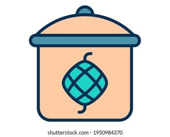 meal feast day ied single isolated icon with filled line style