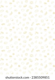 Meal food pattern wallpaper illustration