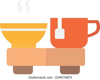 meal food vector flat illustration