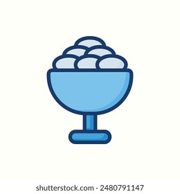icono de comida, ilustración aislada del icono del tema del ramadán