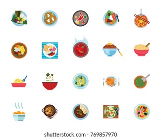 Meal icon set svg