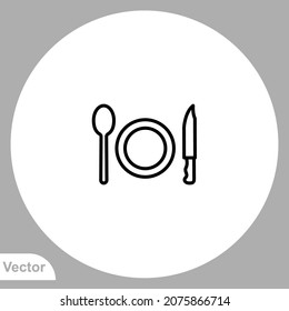 Meal icon sign vector,Symbol, logo illustration for web and mobile