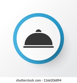 Meal icon symbol. Premium quality isolated tray element in trendy style.