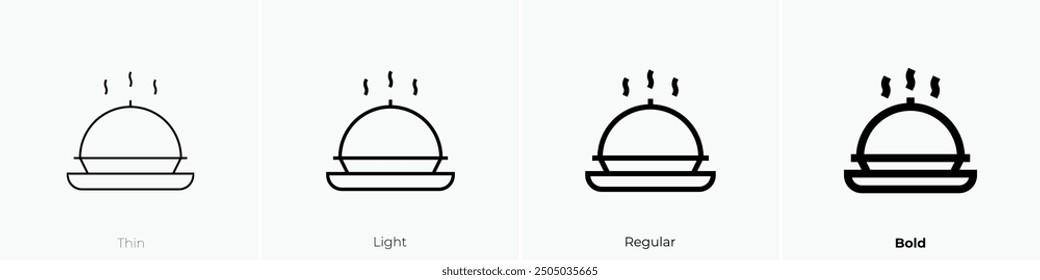 meal icon. Thin, Light Regular And Bold style design isolated on white background