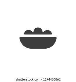 Meal icon vector. Meal symbol. Linear style sign for mobile concept and web design. Meal symbol illustration. Pixel vector graphics - Vector.
