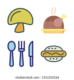 meal icons set. vector set about [ iconsRandom:4] icons set.