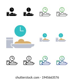 Meal and iftar time icon pack