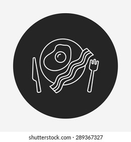 meal line icon