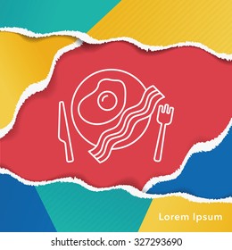 meal line icon