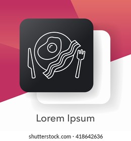 meal line icon
