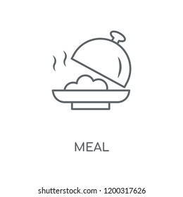Meal linear icon. Meal concept stroke symbol design. Thin graphic elements vector illustration, outline pattern on a white background, eps 10.