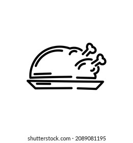 Meal linear icon. Meal concept stroke symbol design. Thin graphic elements vector illustration, outline pattern on a white background, eps 10.