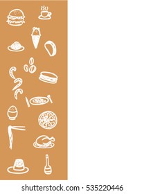 Meal menu (Doodle vector art)