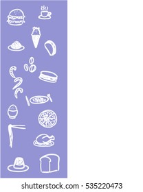 Meal menu (Doodle vector art)