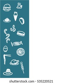 Meal menu (Doodle vector art)