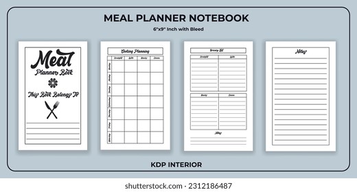 Meal Planner Book KDP Interior 