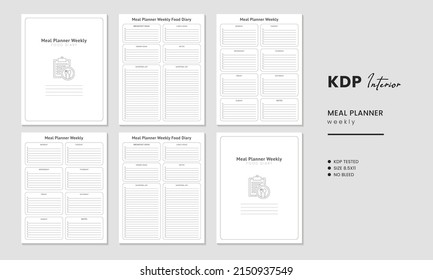 Meal planner interior template design